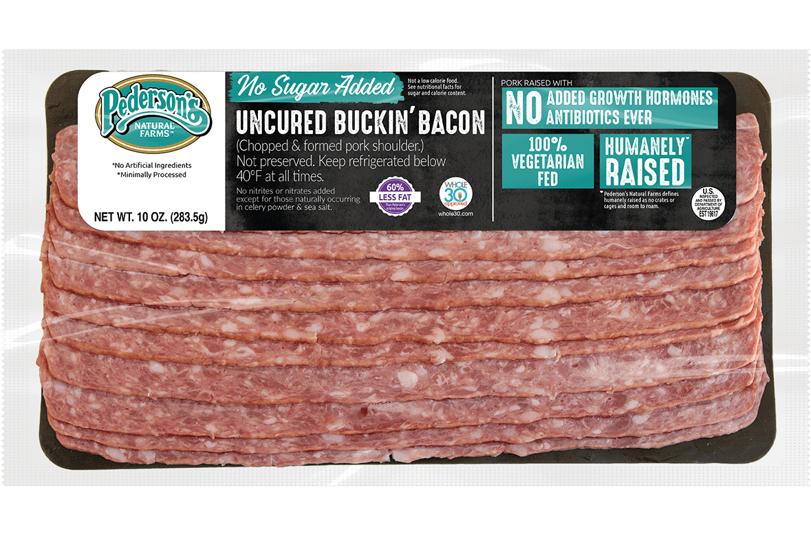 Uncured No Sugar Buckin' Bacon (4 Pack)