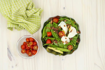 WHOLE30 COMPATIBLE BACON, SPINACH, TOMATO BREAKFAST SALAD
