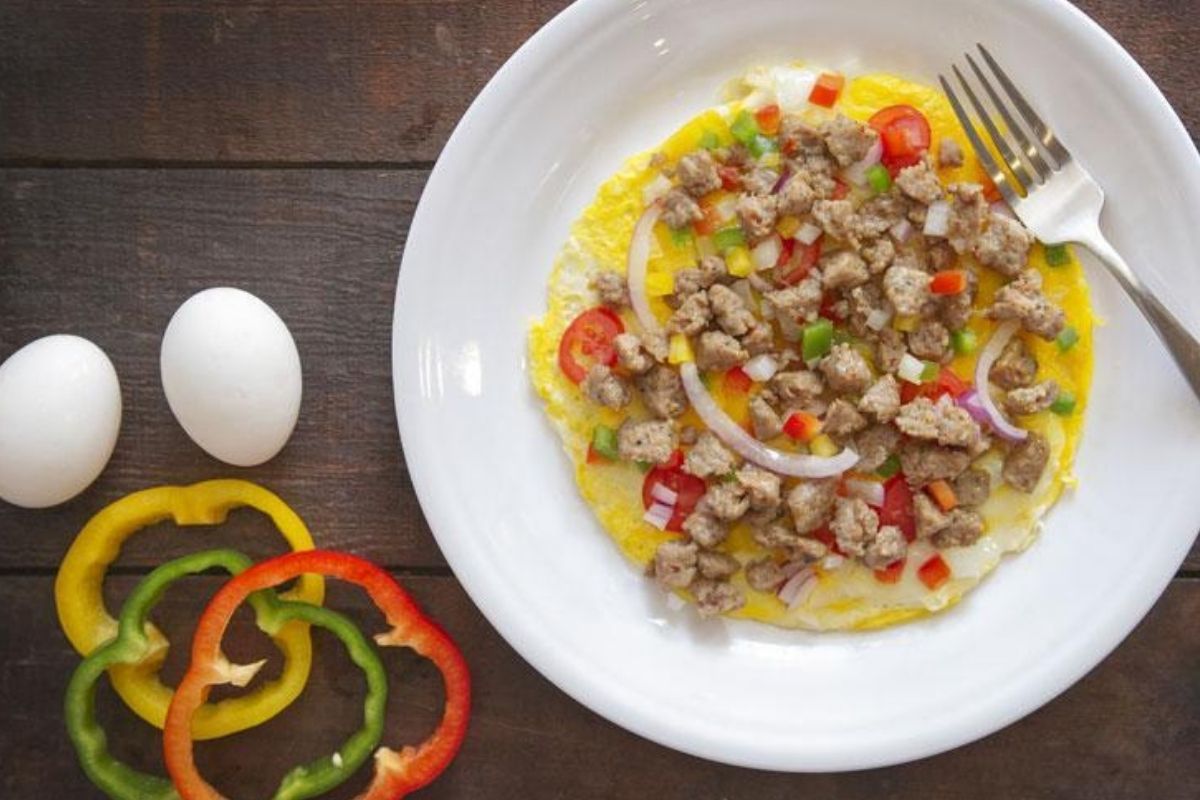 Breakfast Pizza — Made with Pederson’s Ground Pork