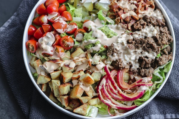 Burger Bowl with Sweet Potatoes - Rally Room Recipes: Live!