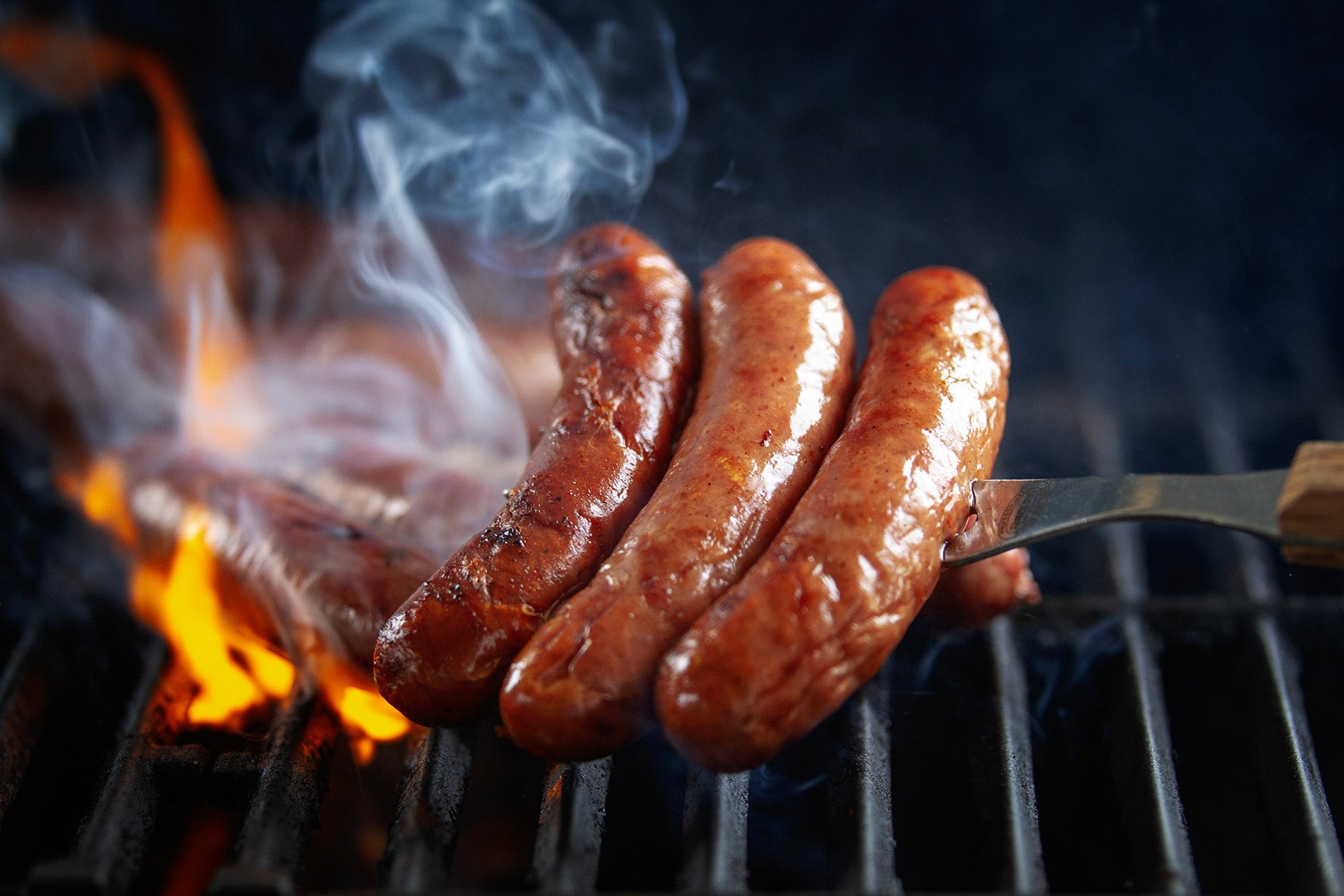 Grilled Smoked Sausage - Out Grilling