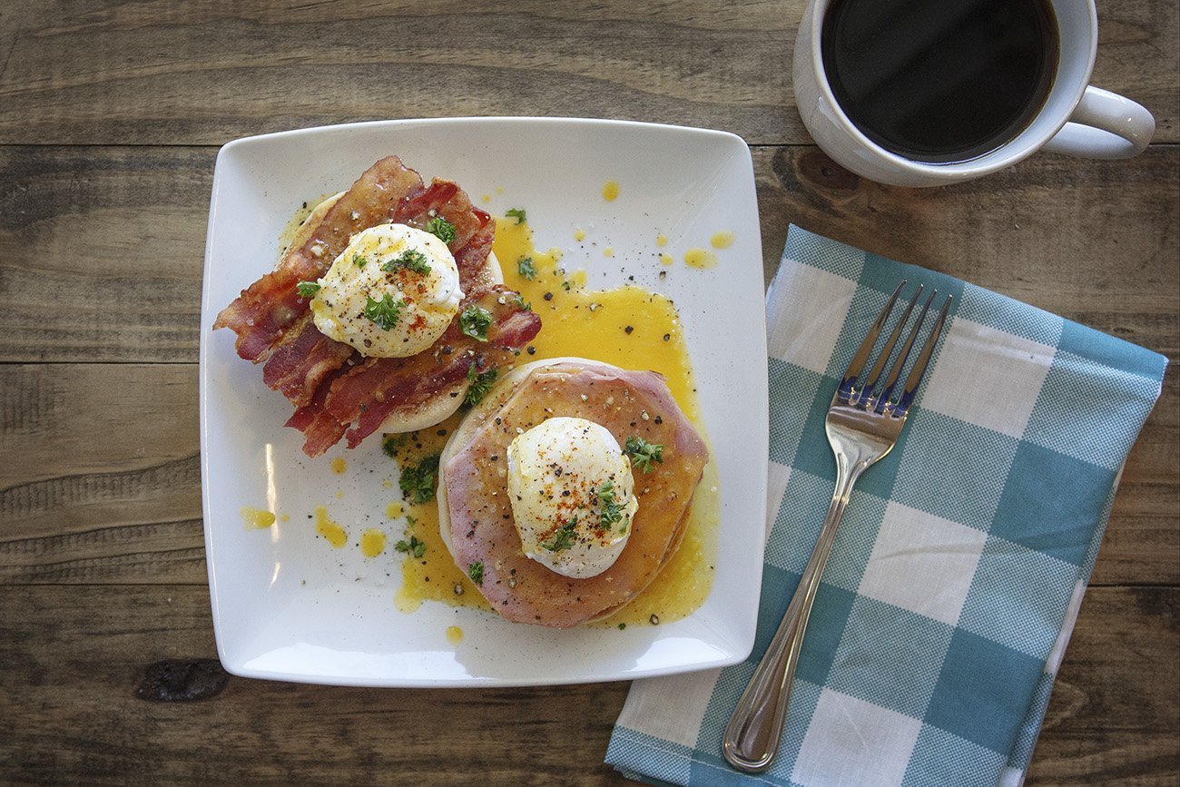 Eggs Benedict with Ham & Bacon | Pederson's Natural Farms