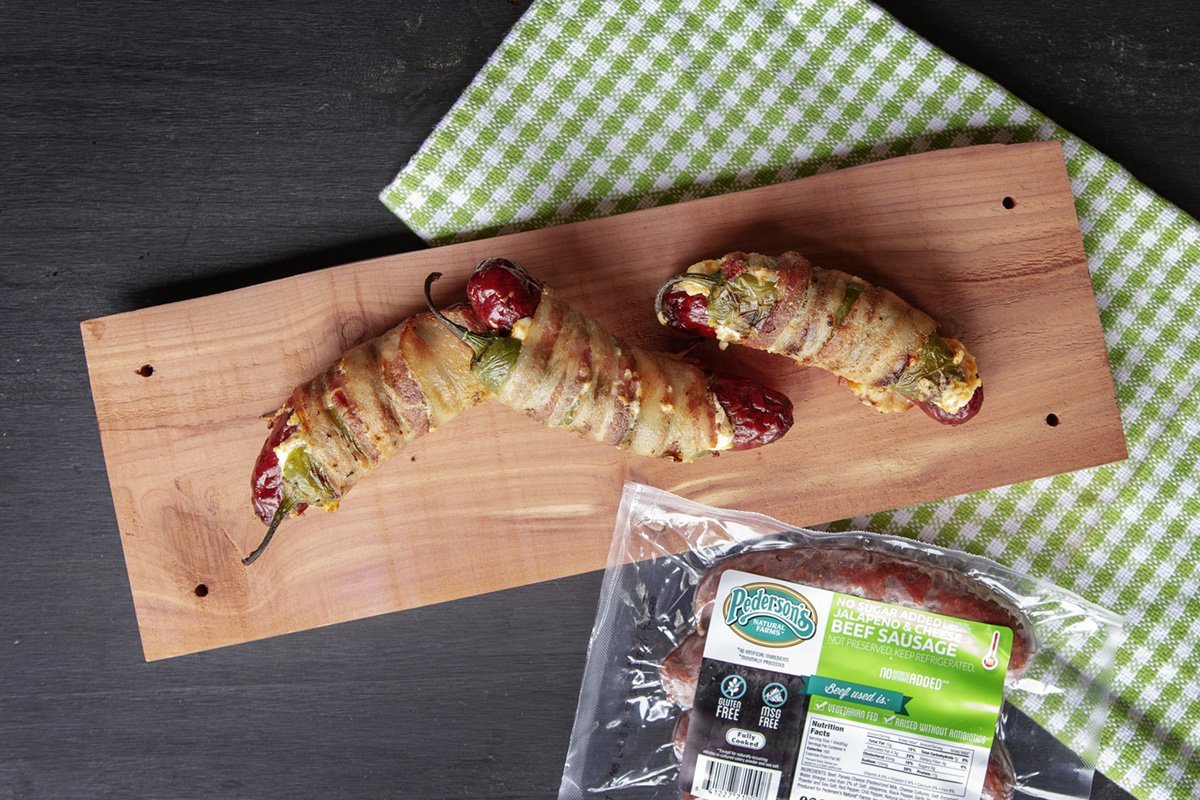 Jalapeño & Cheese Sausage Poppers | Pederson's Natural Farms