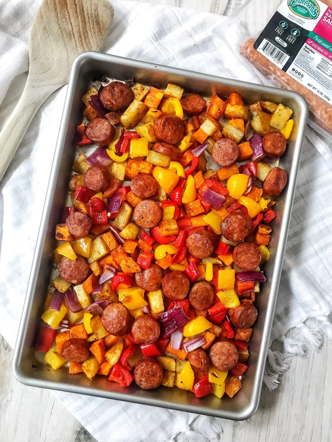Raspberry Habanero Sausage Potato and Pepper Hash Whole30 Recipe | Pederson's Natural Farms