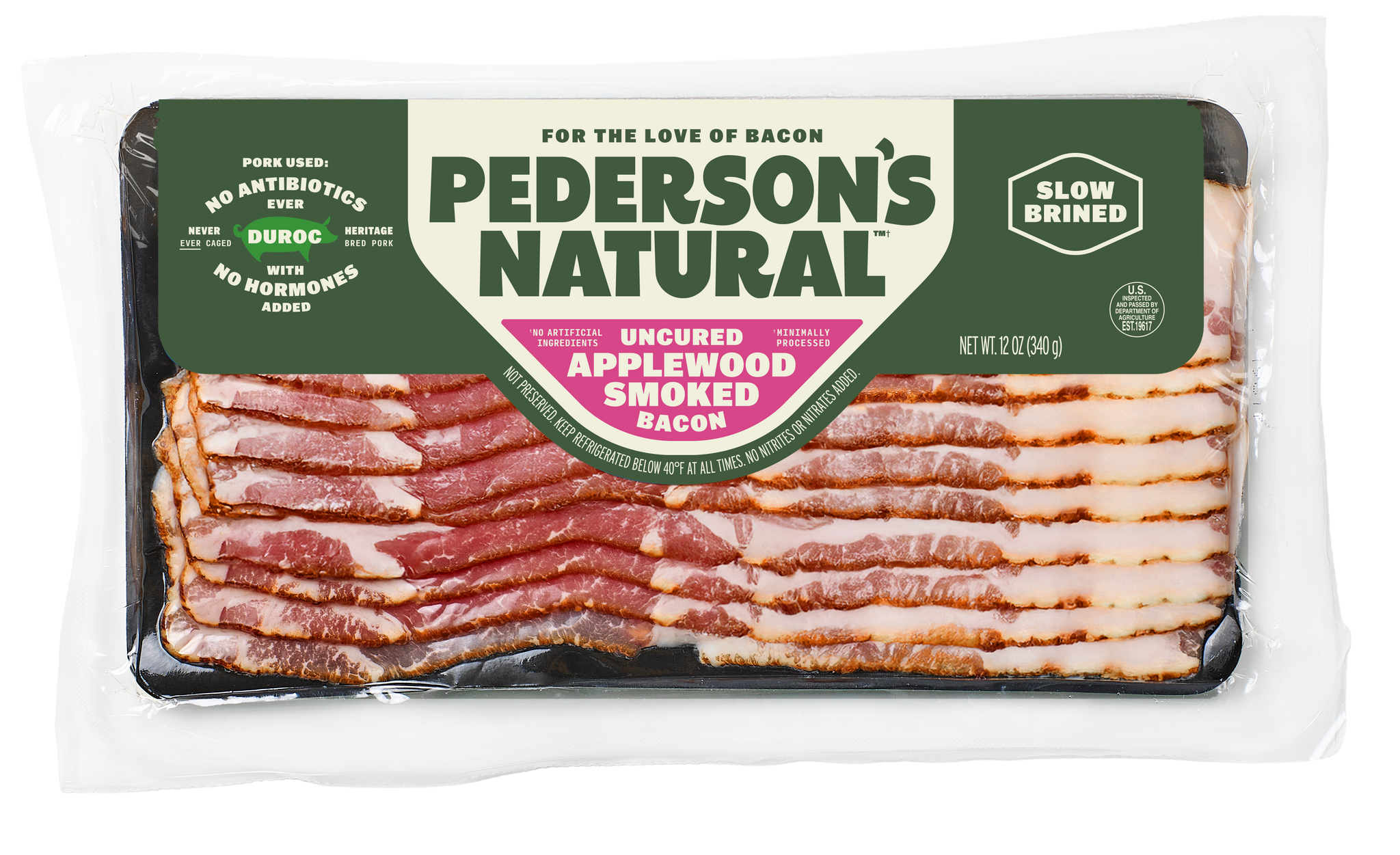Uncured Applewood Smoked Bacon (4 Pack)