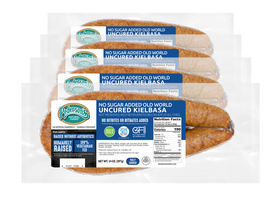 No Sugar Added Old World Kielbasa Sausage (4 Pack)