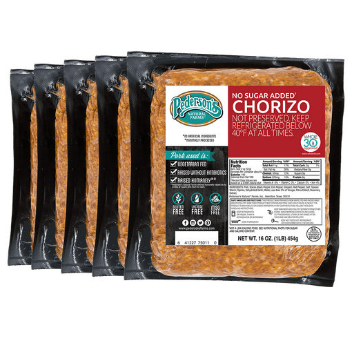 No Sugar Added Chorizo (5 Pack)  - Pederson's Natural Farms