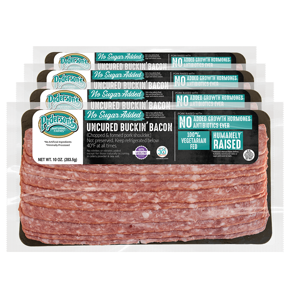 Uncured No Sugar Buckin' Bacon (4 Pack)