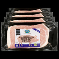 Pork Boneless Thick Cut Chops (4 Pack)