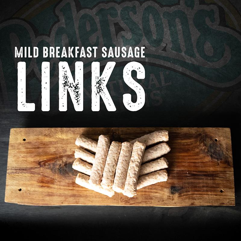 Fully Cooked Mild Breakfast Sausage Links (4 Pack) - Pederson's Natural Farms