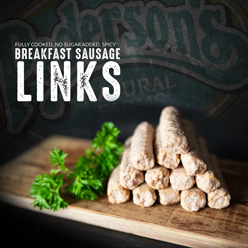 Fully Cooked Spicy Breakfast Sausage Links (4 Pack) - Pederson's Natural Farms