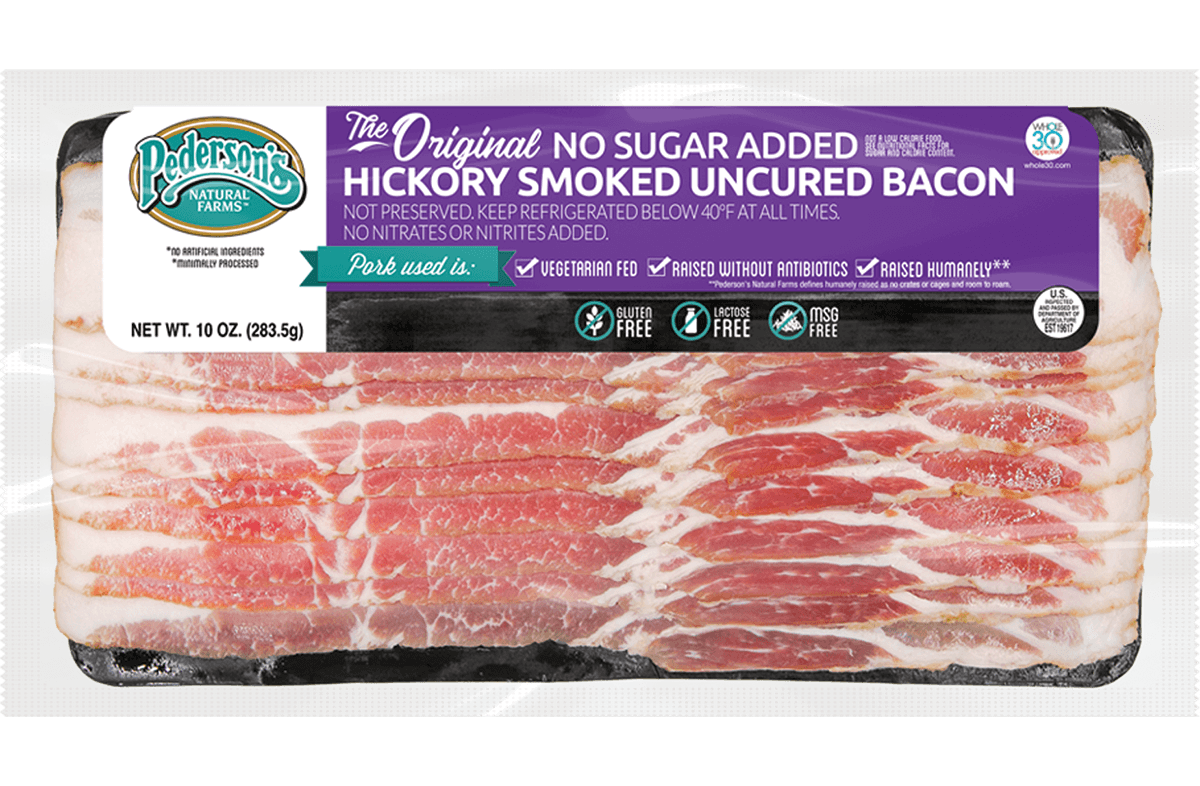 No Sugar Added Hickory Smoked Uncured Bacon