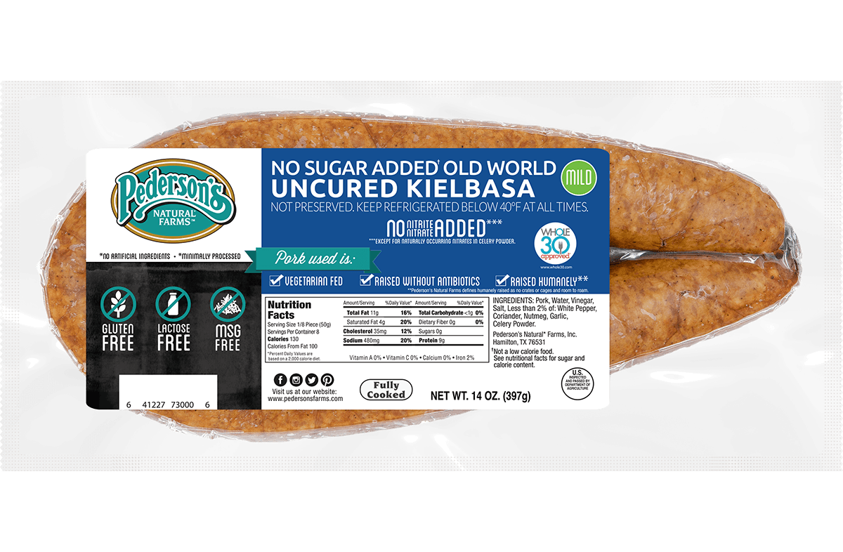 No Sugar Added Old World Uncured Kielbasa