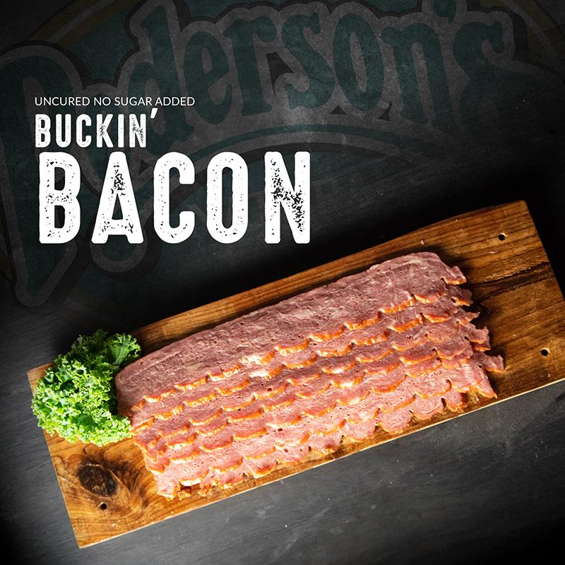 Uncured No Sugar Buckin' Bacon (4 Pack) - Pederson's Natural Farms